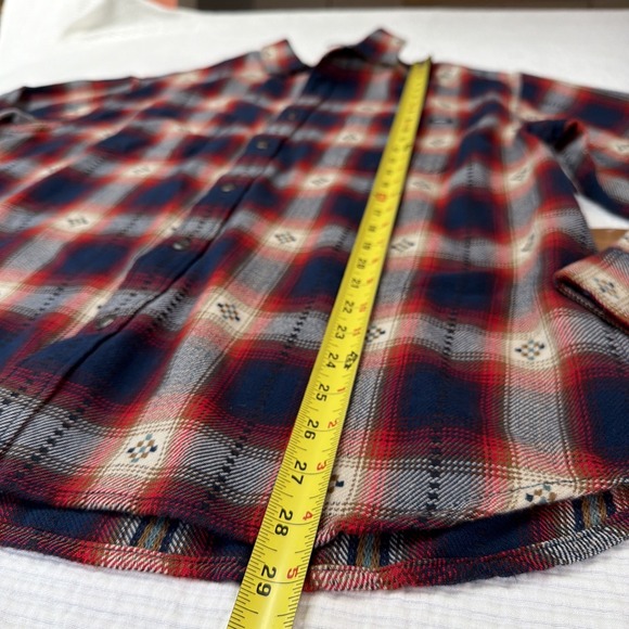Vans Men Elmbrook Long Sleeve Button Up Flannel Native American Woven Design - Picture 9 of 12